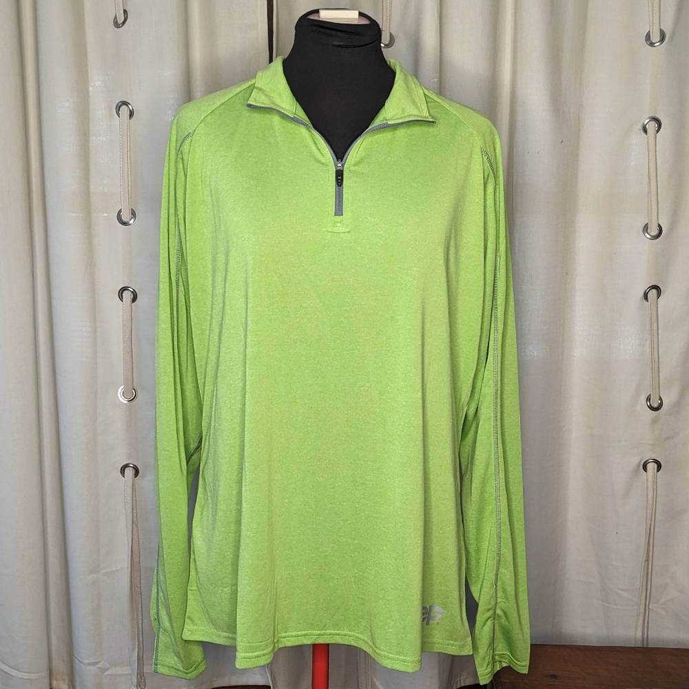 Jeep branded green quarter zip by Elevate XL